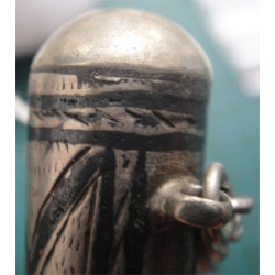 Osmanlı Paralı Savatlı Gümüş Cevşen Kabı_8