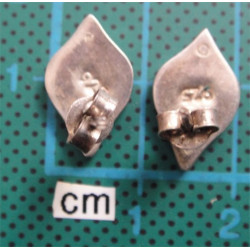 Oltu Taşlı Gümüş Küpe_262