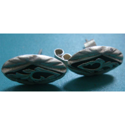 Oltu Taşlı Gümüş Küpe_32