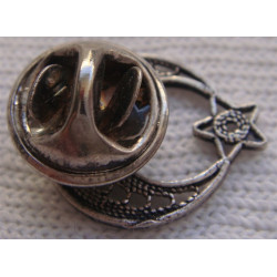 Türk Bayraklı Telkari Gümüş Rozet_555