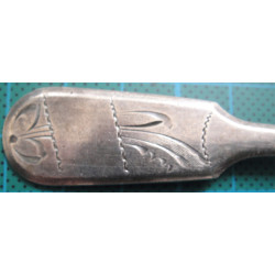 Bir Çift Rus 875 Ayar İşçilikli Tatlı Kaşığı_57