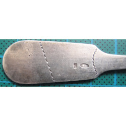 Bir Çift Rus 875 Ayar İşçilikli Tatlı Kaşığı_57