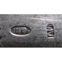 Bir Çift Rus 875 Ayar İşçilikli Tatlı Kaşığı_57