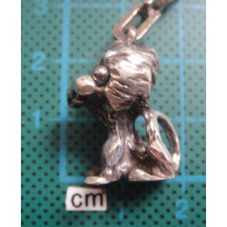 DOG SILVER KEYCHAIN_64