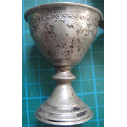 6 ea Silver Eggcup_564