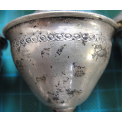 6 ea Silver Eggcup_564