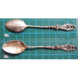 2 ea Ottoman Coin fligree Tea Spoon_238