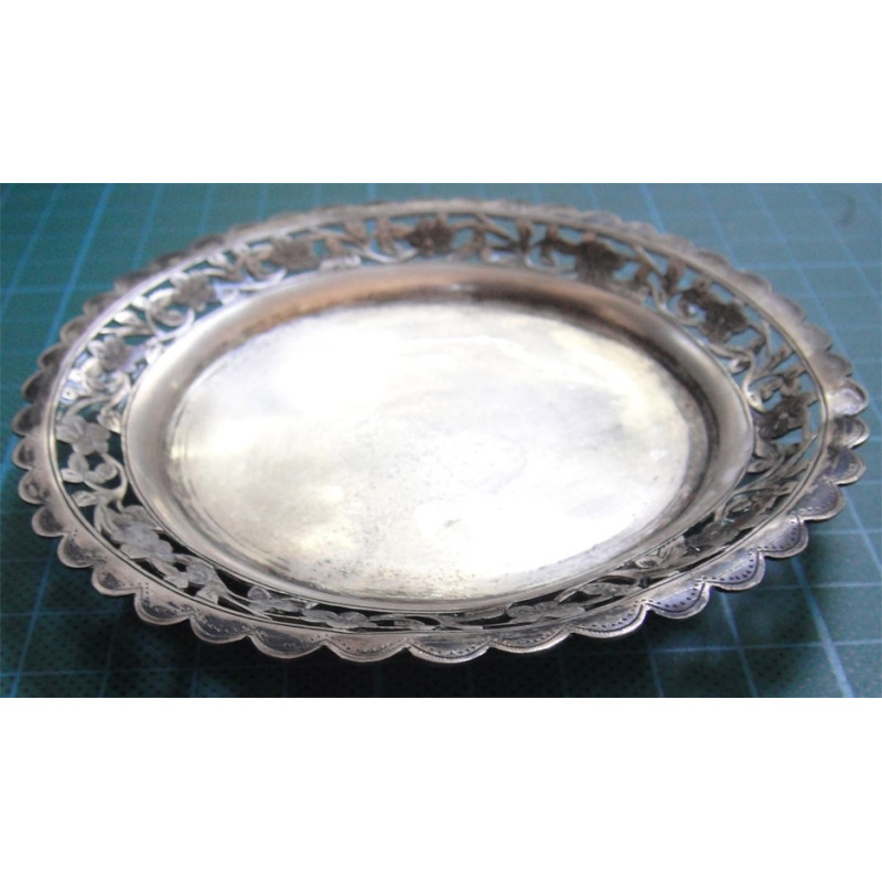 Hand Made Silver Snack Plate_71