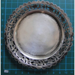 Hand Made Silver Snack Plate_71