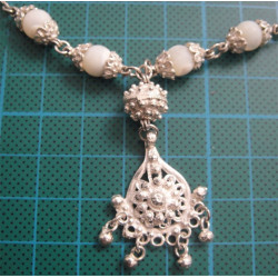 Oltu Stone Silver Necklace_273