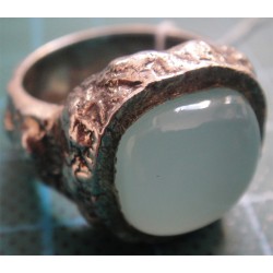 Amazonite Stone Silver Ring_816