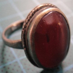 Agate Old Silver Ring_821