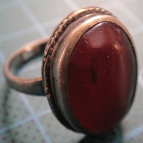 Agate Old Silver Ring_821