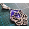 Enamel Silver Pendant