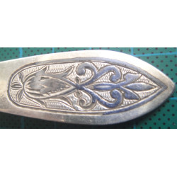 Ottoman Silver Dessert Spoon