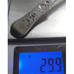 Ottoman Silver Dessert Spoon