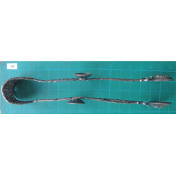 Ottoman Coin Sugar Tong and 6 ea Tea Spoon_246