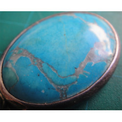 Turkuaz Taşlı Gümüş Kolye Ucu