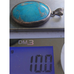 Turkuaz Taşlı Gümüş Kolye Ucu