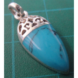 Turquoise Silver Pendant