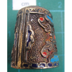 SILVER ENAMEL THIMBLE_32