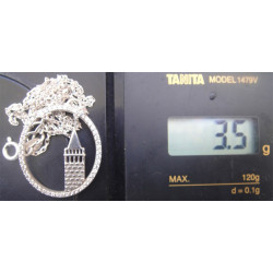 Galata Kulesi Gümüş Kolye Ucu