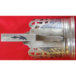 875 Damgalı Rus Savatlı Gümüş Cam Bardak Altlığı_38