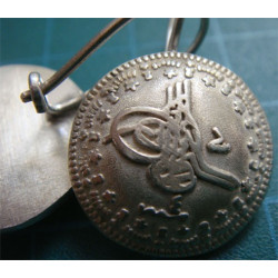 Tuğralı Gümüş Küpe_45