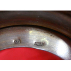 875 Damgalı Rus Savatlı Gümüş Cam Bardak Altlığı_38