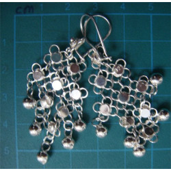 Güverse İşçilikli Gümüş Küpe_47