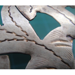 Kıl Testere İşçilikli Gümüş Tabak_592