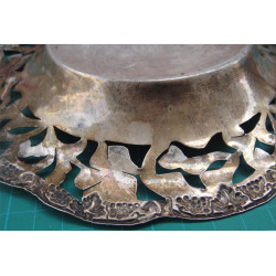 Kıl Testere İşçilikli Gümüş Tabak_592