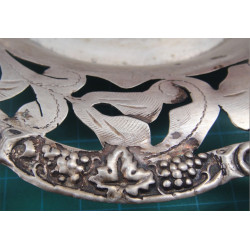 Kıl Testere İşçilikli Gümüş Tabak_592