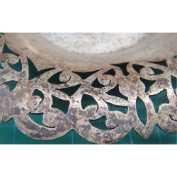 Kıl Testere İşçilikli Gümüş Tabak_593