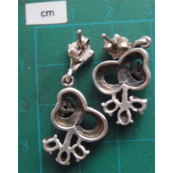 Doğal Taşlı Gümüş Küpe_286