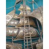 Telkari İşçilikli Altın Suyuna Batmış Gümüş Gemi_597
