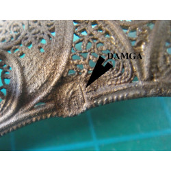 Telkari İşçilikli Altın Suyuna Batmış Gümüş Gemi_597