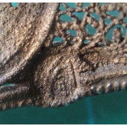 Telkari İşçilikli Altın Suyuna Batmış Gümüş Gemi_597