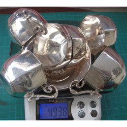 6'lı Gümüş Kahve Fincan Takımı _583