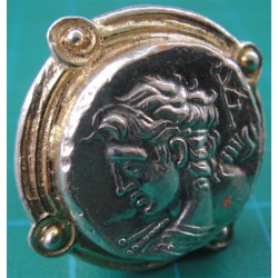 Romalı Başlı Gümüş Yüzük_983
