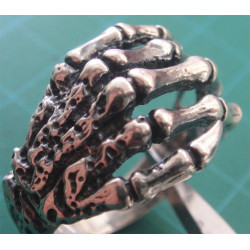 İskelet El Gümüş Yüzük_992