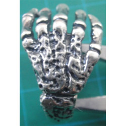 İskelet El Gümüş Yüzük_992