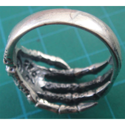 İskelet El Gümüş Yüzük_992