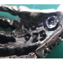 İskelet El Gümüş Yüzük_992