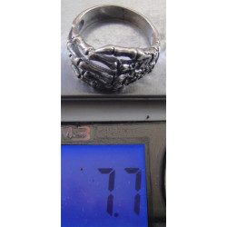 İskelet El Gümüş Yüzük_992