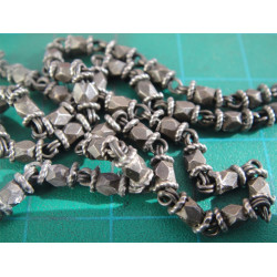 Siyah Taşlı Gümüş Gerdanlık_315