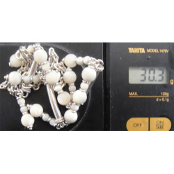 Sedef Gümüş Kolye_319