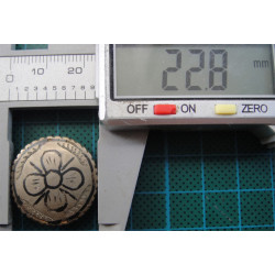 2 adet Savatlı Gümüş DÜĞME Kemer Parçası_106