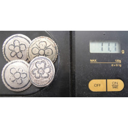 2 adet Savatlı Gümüş DÜĞME Kemer Parçası_106