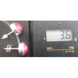 Doğal Taşlı Gümüş Küpe_301